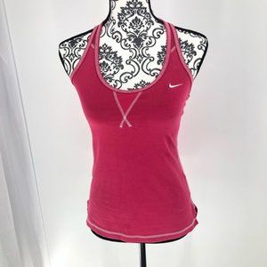 Nike Dri Fit Racerback Tank Top Pink Size Small